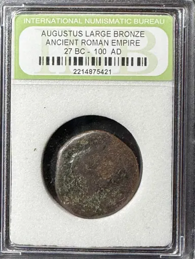 Augustus Large Bronze Ancient Roman Empire Coin, c. 27 BC - 100 AD