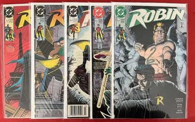 Robin 1-5 Complete 1st Solo Series Full Set 1991 DC Comics Mini-Series Tim Drake