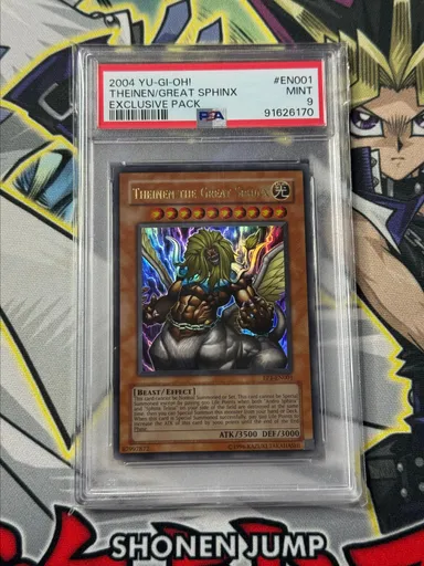 2004 Yu-Gi-Oh! Theinen the Great Sphinx Exclusive Pack PSA MINT 9
