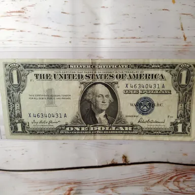 1957 silver certificate