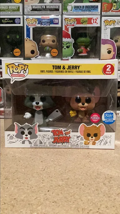 Tom & Jerry 2 pack FLOCKED