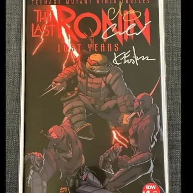 TMNT Last Ronin Lost Years #4 3x Signed Eastman, Both Escorza Brothers With COA