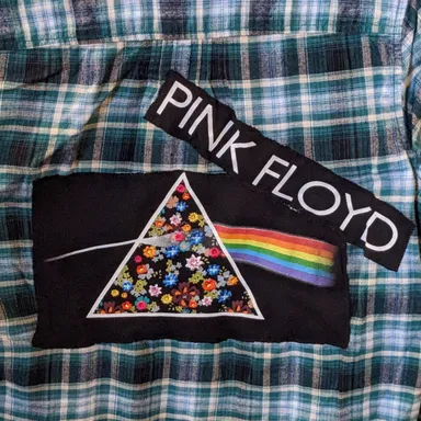 Pink Floyd triangle Flannel