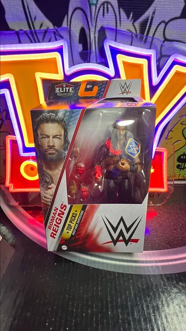 WWE Elite Top Picks Roman Reigns Action Figure & Accessories Set, 6-inch Collectible