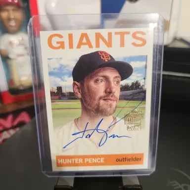 Hunter Pence 2023 Topps Archives ‘64 Fan Favorites ON CARD AUTO #64FF-HP Giants