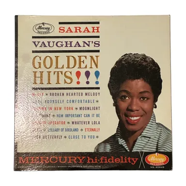 Sarah Vaughan's: Golden Hits Vinyl Record