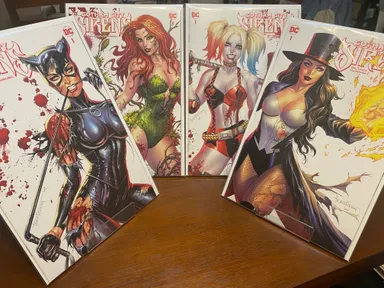 Gotham City Sirens #1 Battle Damage FULL SET