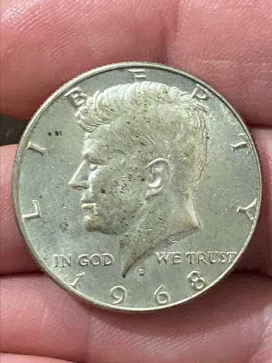 1968 D Kennedy 50 Half Dollar  Silver