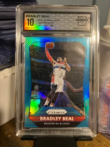 Bradley beal blue prizm /199 arena 10