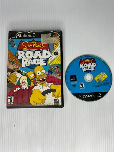 Simpsons Road Rage (Sony PlayStation 2, 2001) Tested Working