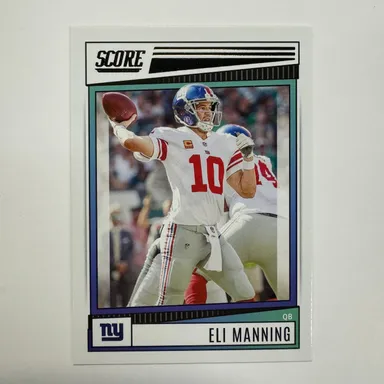 2022 Score Football Base #240 Eli Manning - New York Giants