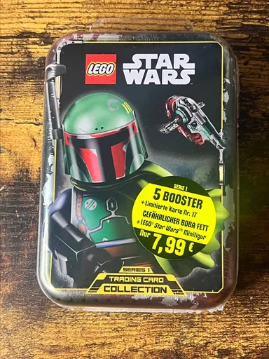 Lego Star Wars series 1 trading cards Boba Fett tin (2018)