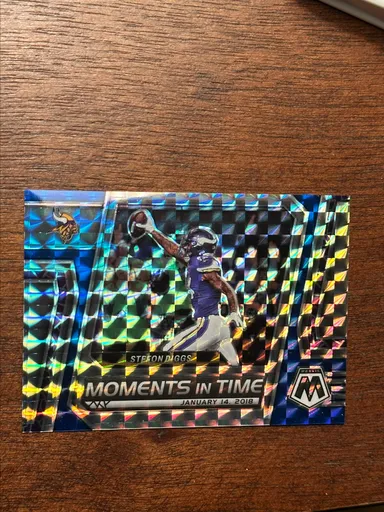 2023 MOSAIC MOMENTS IN TIME BLUE PRIZM STEFON DIGGS #15/99