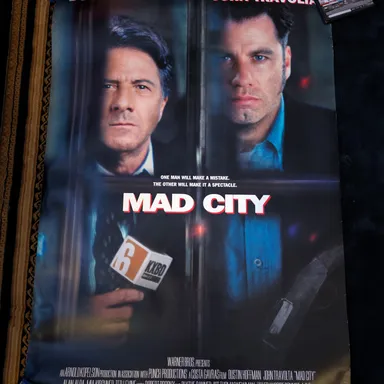 Mad City 1997 Double Sided Original 27x40 One Sheet Movie Poster