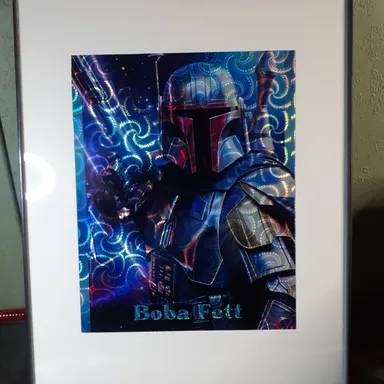 Boba Fett (Swirl) - Framed and Matted 11x14 Art Print!