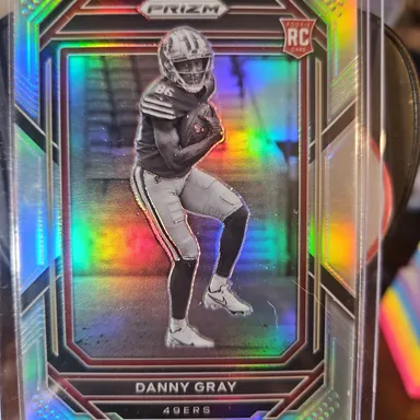 Danny Gray 2022 Silver Prizm Balck and White Variation....49ers