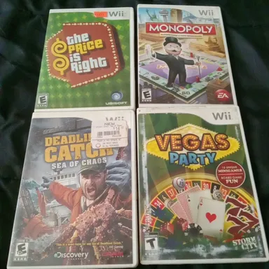 4 wii games 1 price