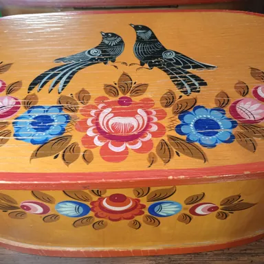 091. Vintage Russian Sewing box