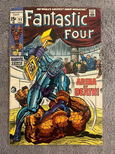 Fantastic Four #93 (RAW 5.5+ MARVEL 1969) Stan Lee & Jack Kirby