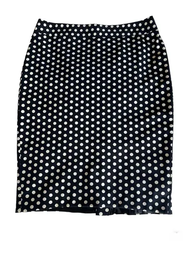 Ann Taylor Loft Polka Dot Pencil Skirt Size 10