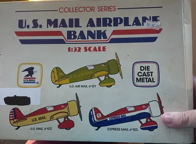 Spec CastUS Mail Airplane Bank Diecast 1/32 Scale US Air Mail