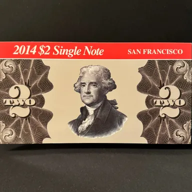 2014 $2 Single Note - San Francisco