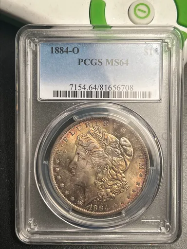 Morgan Silver Dollar 1884-O PCGS MS64 Toned !!