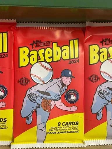  2024 Topps Heritage Baseball Hobby Pack