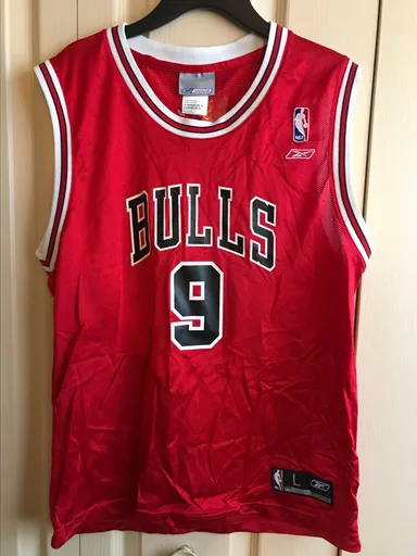 Chicago Bulls Vintage Reebok Jersey Size Youth Large Luol Deng #9