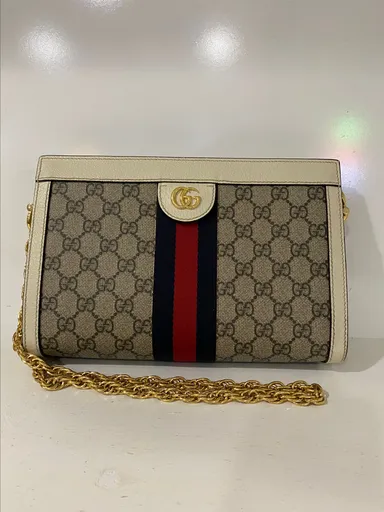 GUCCI GG Ophidia Ivory Bag