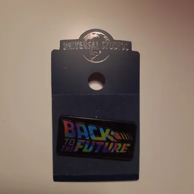Universal Studios Back to the Future Neon Logo Pin