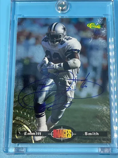 1995 Classic Emmitt Smith Images On Card Auto
