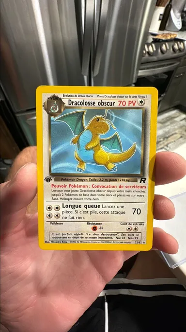 Dark dragonite 22/82 French 1st edition Dracolosse obscur