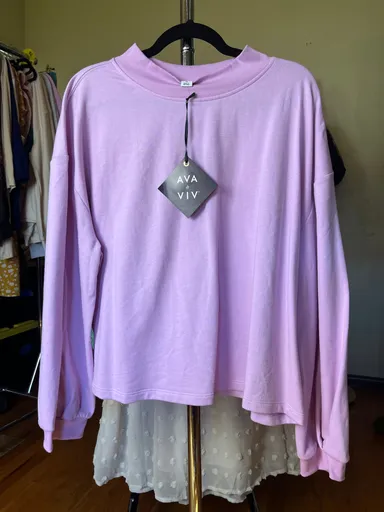 59. Ava Viv XL purple sweater