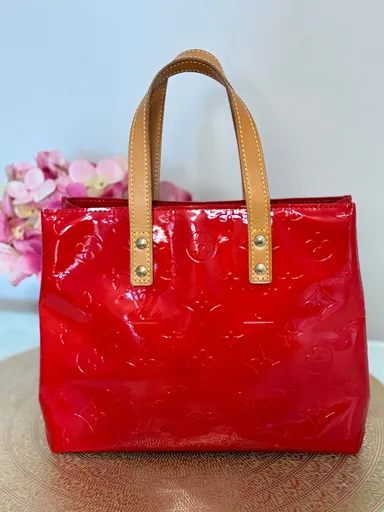Louis Vuitton Red Vernis PM Tote