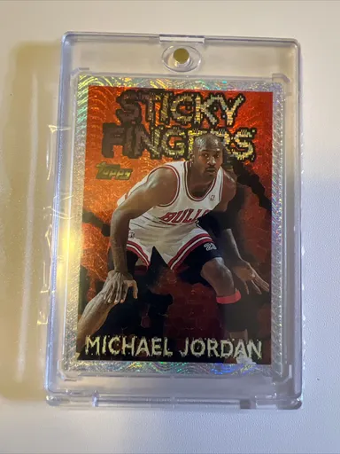 1996-97 Topps - Season's Best Sticky Fingers #18 Michael Jordan