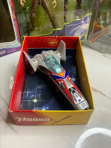 RARE VINTAGE 1980 BUDDY L SPACE FIGHTER SHIP FLYING SPACE CRAFT NEW IN BOX