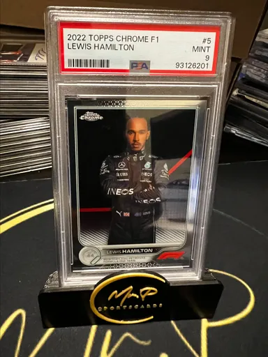 2022 Topps Chrome Formula 1 Lewis Hamilton  PSA MINT 9