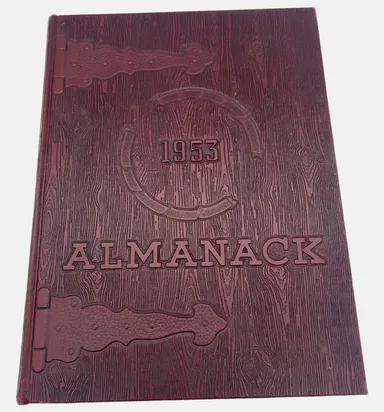 Vintage 1953 The Almanack Yearbook Franklin College Indiana Smith Crafted