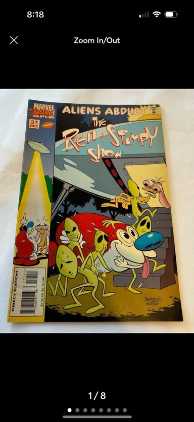 Vintage Nickelodeon / Marvel The Ren & Stimpy Show #37 “Aliens Abduct.” (1996).