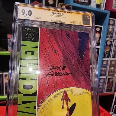 Watchmen 1 cgc 9.0 SS. signed by Artist Dave Gibbons