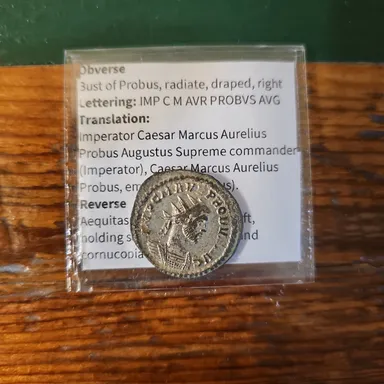 276 AD Probus Silver Antoninianus EXTREMELY Rare!