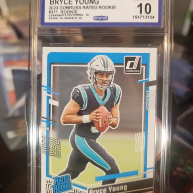 Bryce Young Rookie Slab CGC 10....2023 Donruss Rated Rookie...10!!!