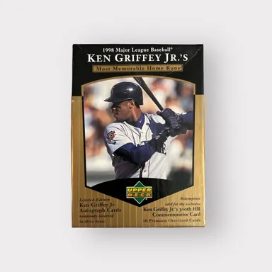 1998 Upper Deck Ken Griffey Jr's Most Memorable Home Runs Complete 10 Card Set Trading Baseball