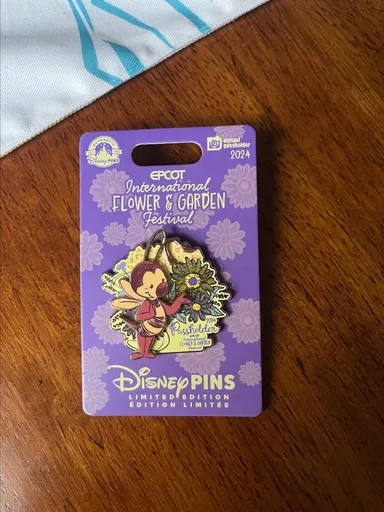 2024 Disney EPCOT Flower And Garden Festival Spike The Bee Passholder Pin