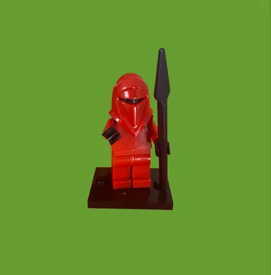 Red Imperial Guard From Star Wars Building Blocks Lego Type Minifigure
