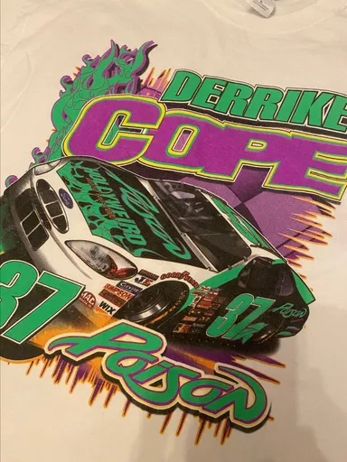 2002 Derrike Cope 37 Poison Band Racing Shirt XL