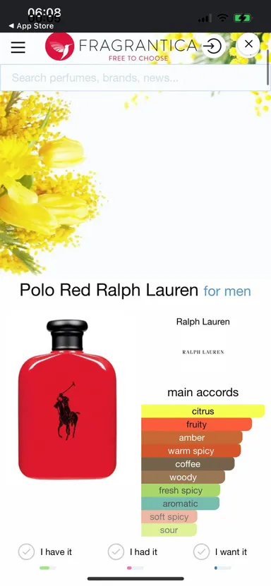 NIB Polo Red For Men By Ralph Lauren 2 Piece Gift set