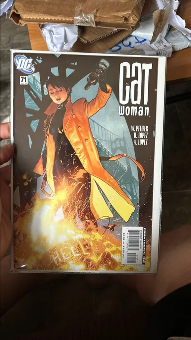 Cat woman comic book