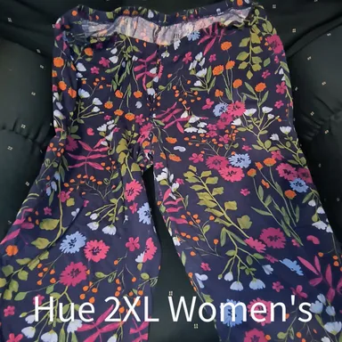 Hue Women's 2XL Pajama Pants Floral